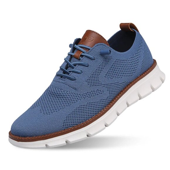 Breeze Men’s Dress Sneakers Walking Shoes EU 45 / US 11 Business Casual Blue main image 4